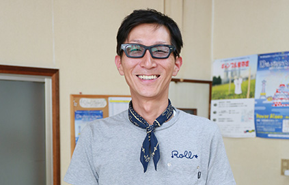 笑顔の男性